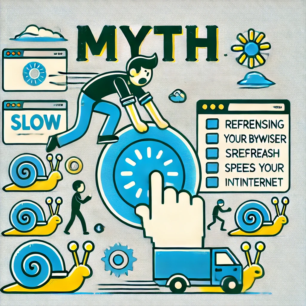 Refreshing your browser speeds up internet